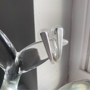 Minimalist Silver-Tone Hoop Earrings